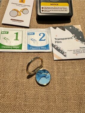 Gviewin Marble/Gold phone loop - BNIB